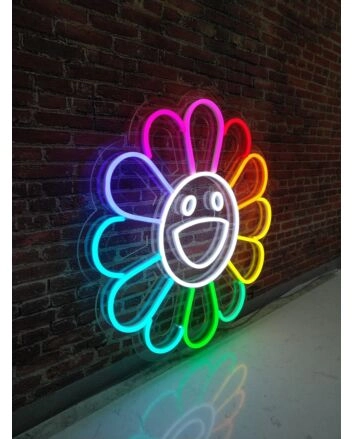 Takashi Murakami Flower LED Sign