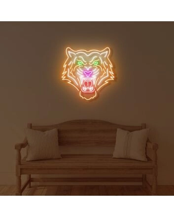 Tiger Head LED Neon Sign