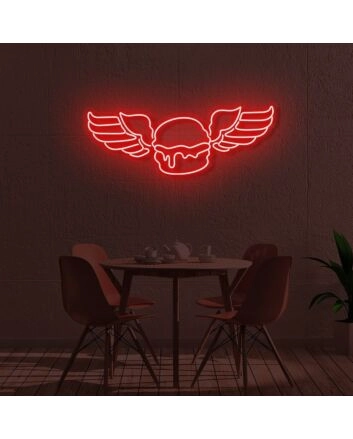 Burger Angel LED Sign
