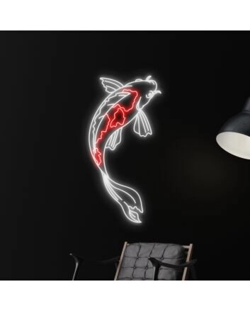 Elevate Your Space with the Koi Fish LED Sign: Perfect for Home, Restaurants, and Animal Enthusiast Events, Adding a Neon Glow to Every Occasion.