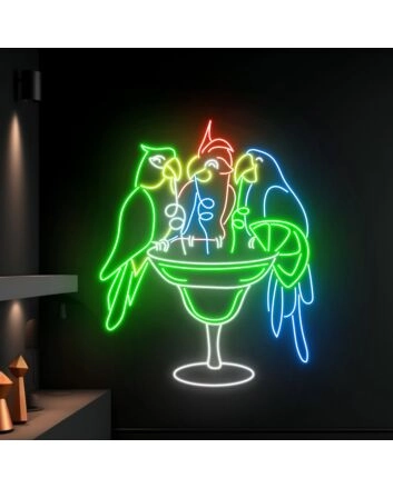 Parrot Led Sign Animal Lover Neon Light Restaurant Decor Led Neon Sign Bar Club Decor