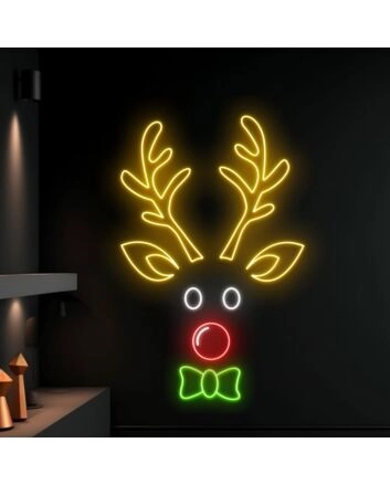 Reindeer Christmas Led Neon Sign Reindeer Christmas Led Sign