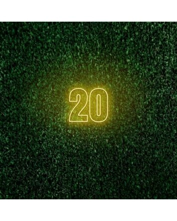 Number Twenty LED Sign