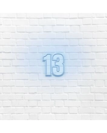 Number Thirteen LED Neon Sign