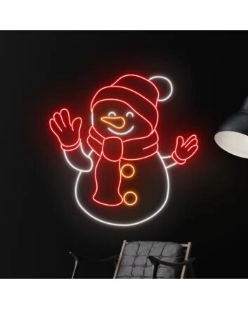 Snowman Christmas Led Neon Sign Snowman Merry Christmas Led Sign