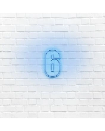 Number Six LED Neon Sign