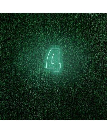Number Four LED Neon Sign