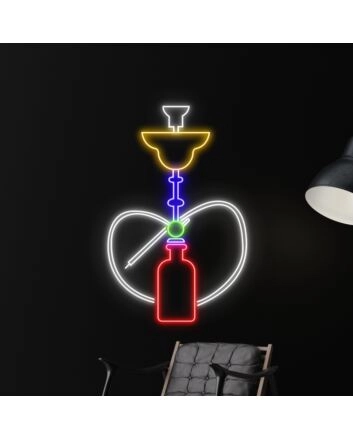 Wall Led Art Leaf Led Light Smoking Sign