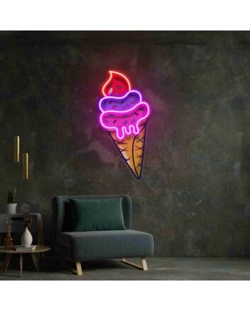 Ice Cream Led Uv Neon Sign Neonicecream Shop Decor
