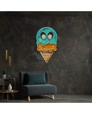 Ice Cream Wall Art Led Uv Neon Sign Wall Decor