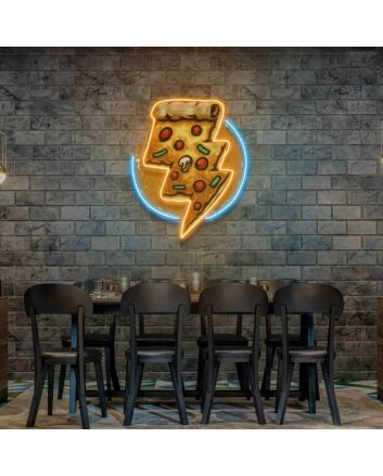 Pizza Lighting Led Uv Neon Sign Bakery Logo Coffee Wall Decor