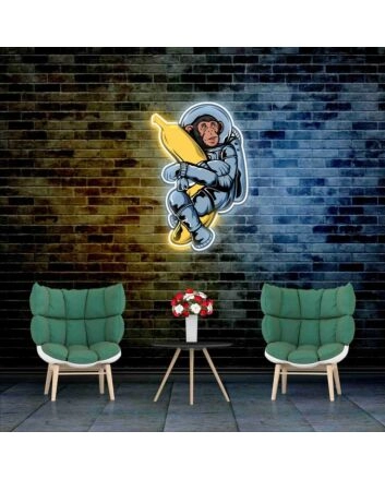 Monkey Uv Light Neon Artwork Illuminate Your Space