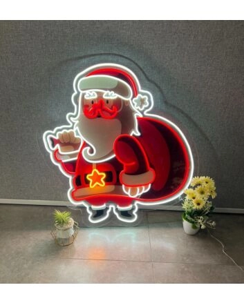 Santa Claus Uv Printed Artwork - Spark Holiday Magic With Festive Delight