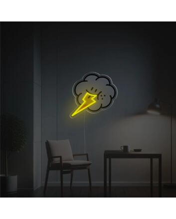 Thunder Cloud LED Neon Acrylic Artwork