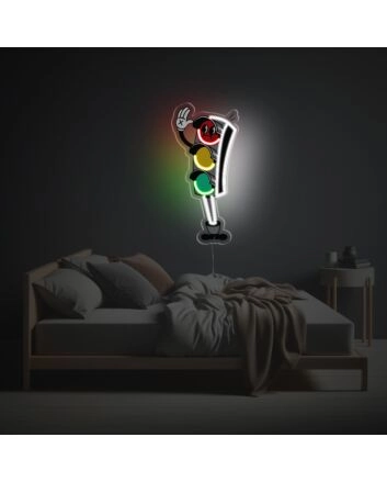 Traffic Light Boy LED Neon Acrylic Artwork