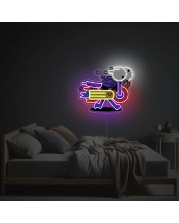 Abstract Motocycle LED Neon Acrylic Artwork