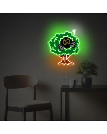 Boy Peeking In The Tree LED Neon Acrylic Artwork