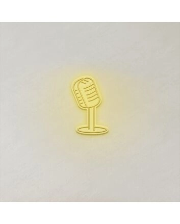 Microphone LED Neon Sign