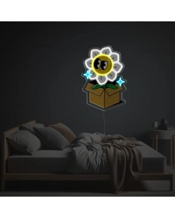 Daisy On The Box LED Neon Acrylic Artwork