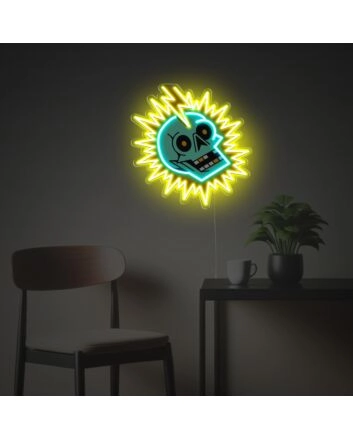 Electric Skull LED Neon Acrylic Artwork