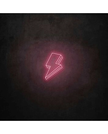 3D Lighting Bolt LED Sign