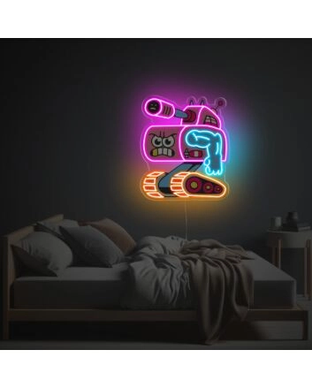 Fiercely Tank Man LED Neon Acrylic Artwork