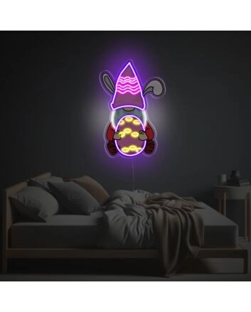 Goblin With Thanksgiving Egg LED Neon Acrylic Artwork