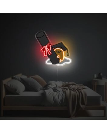 Graduated Yolk Man LED Neon Acrylic Artwork