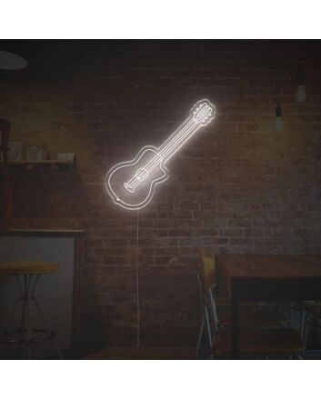 Woden Guitar LED Neon Sign