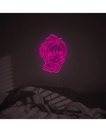 Beautiful Anime Girl LED Neon Sign