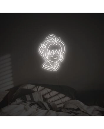 Beautiful Anime Girl LED Neon Sign