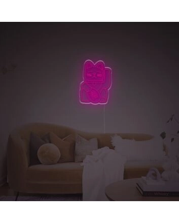 Chinese Lucky Cat LED Neon Sign