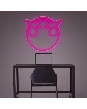 Grogu Silhouette LED Neon Sign