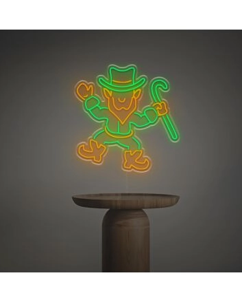 Leprechaun LED Neon Sign
