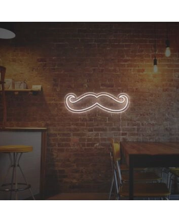 8 Mustache LED Neon Sign