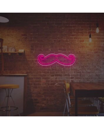 8 Mustache LED Neon Sign