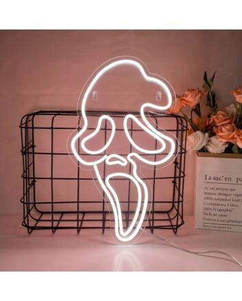 Ghost Face LED Neon Sign