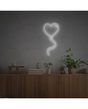 Love Shape Balloon LED Neon Sign