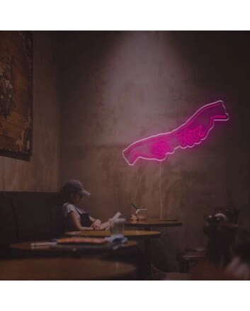 Touching Hands LED Neon Sign