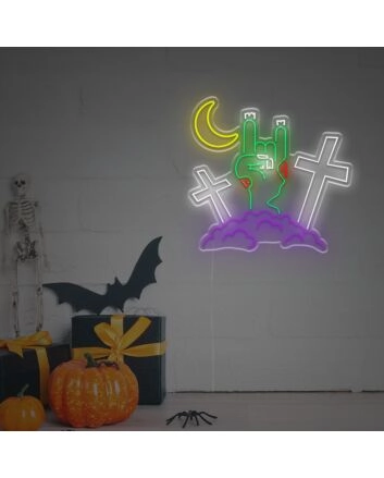 Zombie Hand For Halloween LED Neon Sign