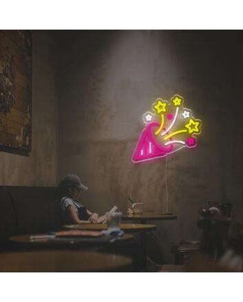 Celebrating With Stars LED Neon Sign