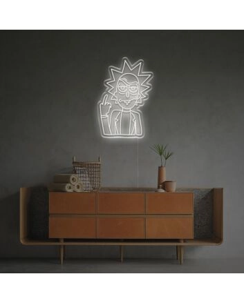 Risk With Middle Finger LED Neon Sign