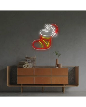 Christmas Socks LED Neon Sign