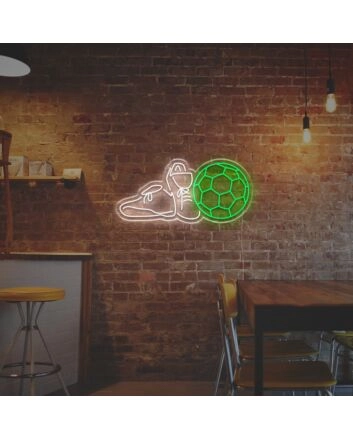 Soccer And Soccer Shoes LED Neon Sign