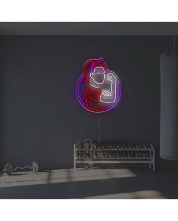 Strong Woman LED Neon Sign