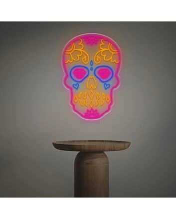 Sugar Skull LED Neon Sign 40inch