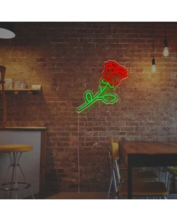 A Beautiful Rose LED Neon Sign