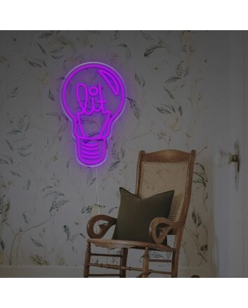 Light Up With Shining Lamp LED Neon Sign