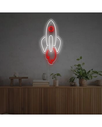 Rising Rocket LED Neon Sign
