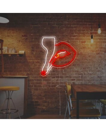 Smoking By Lady LED Neon Sign